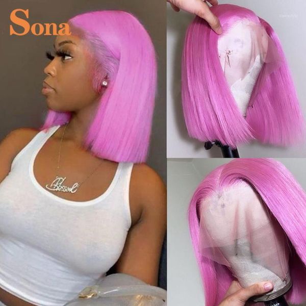 pink lace front human hair wig pre plucked hd transparent frontal colored short bob wigs for black women1, Black;brown
pink lace front human hair wig pre plucked hd transparent frontal colored short bob wigs for black women1, Black;brown