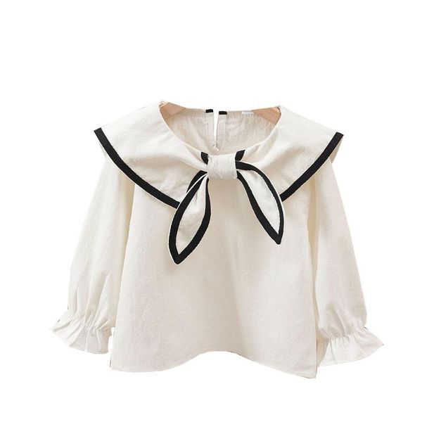 girl shirt kids baby princess clothes spring children long-sleeved cardigan fashion autumn shirts with bow garment, White;black
girl shirt kids baby princess clothes spring children long-sleeved cardigan fashion autumn shirts with bow garment, White;black