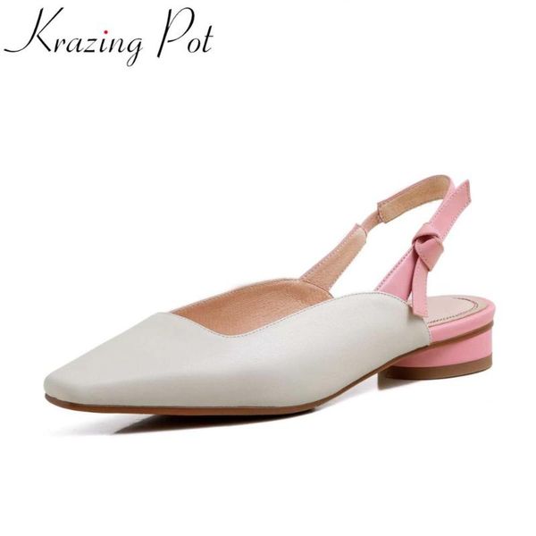 krazing pot mixed colors genuine leather square toe low heels shoes women bowtie sweet dress daily wear summer sandals l22, Black
krazing pot mixed colors genuine leather square toe low heels shoes women bowtie sweet dress daily wear summer sandals l22, Black