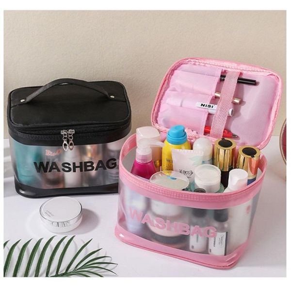 cosmetic bags & cases transparent pvc makeup bag large capacity with zipper reusable wash travel organizer for women girls
cosmetic bags & cases transparent pvc makeup bag large capacity with zipper reusable wash travel organizer for women girls