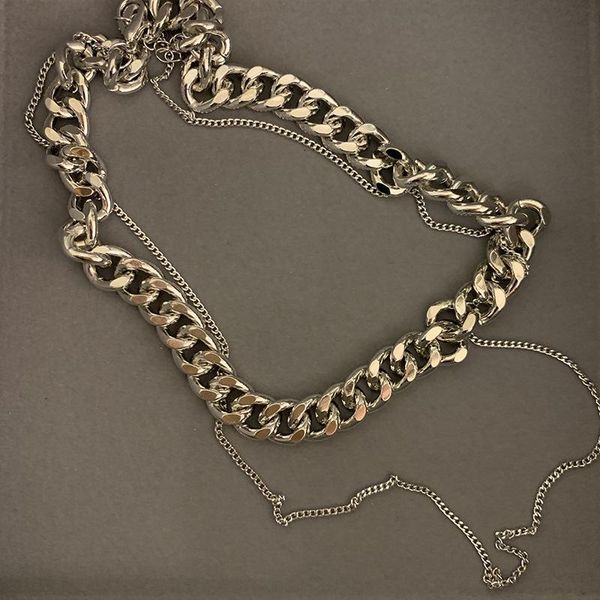 chokers european and american style fashion stacking wear net red thick thin chain simple multi-layer necklaces for women, Golden;silver
chokers european and american style fashion stacking wear net red thick thin chain simple multi-layer necklaces for women, Golden;silver