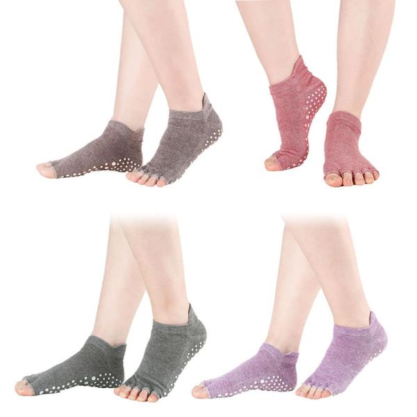 pair of womens yoga socks toeless non-skid silicone soles for pilates barre studio bikram ballet dance (mixed colo sports, Black
pair of womens yoga socks toeless non-skid silicone soles for pilates barre studio bikram ballet dance (mixed colo sports, Black