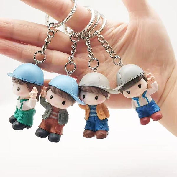 2021 fashion keychain creative cartoon student gift handsome baseball cap children keyring pendant, Silver
2021 fashion keychain creative cartoon student gift handsome baseball cap children keyring pendant, Silver