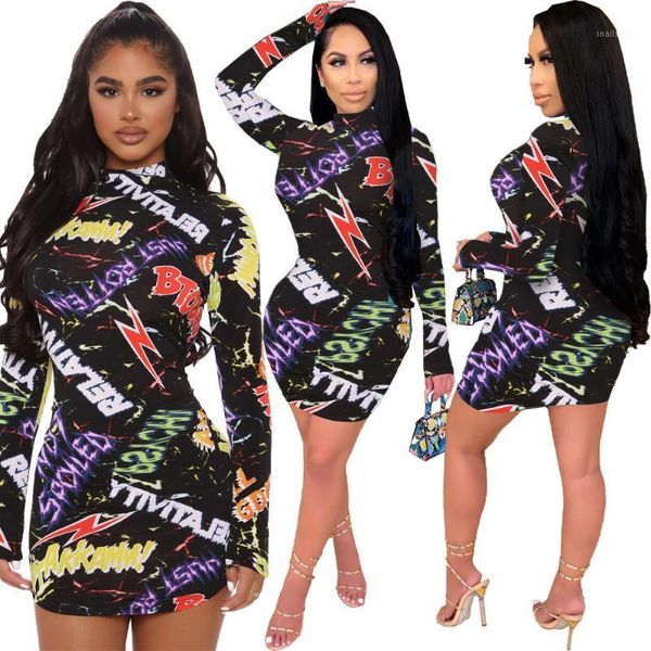 women long sleeve letter print boycon midi mini dress club party night stand neck pencil dresses casual, Black;gray
women long sleeve letter print boycon midi mini dress club party night stand neck pencil dresses casual, Black;gray