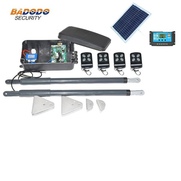 200kg waterproof automatic dual arms solar powered swing gate opener operator with 20w panel fingerprint access control
200kg waterproof automatic dual arms solar powered swing gate opener operator with 20w panel fingerprint access control