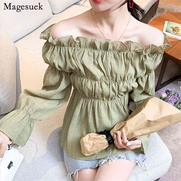 korean style loose slash-neck solid puff long sleeve woman's blouses autumn fashion all-match shirt 10664 210518, White
korean style loose slash-neck solid puff long sleeve woman's blouses autumn fashion all-match shirt 10664 210518, White