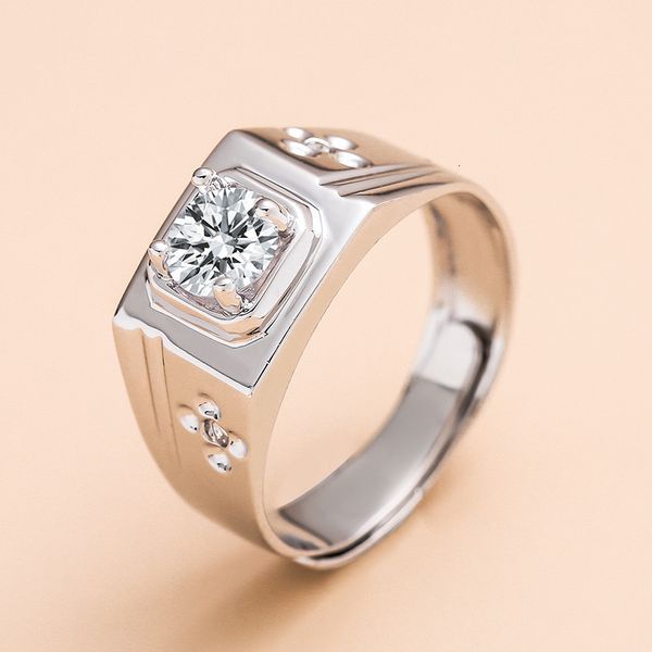 fashion zircon men's ring korean imitation diamond 990 silver trendy wedding ring gift
fashion zircon men's ring korean imitation diamond 990 silver trendy wedding ring gift