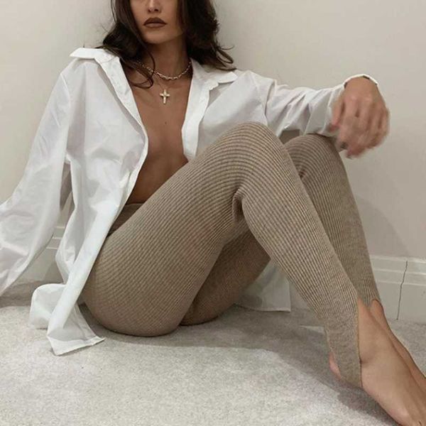 women's leggings cotton fitness beige ribbed knit soft women high waist slim basic pants casual all-match female skinny, Black
women's leggings cotton fitness beige ribbed knit soft women high waist slim basic pants casual all-match female skinny, Black