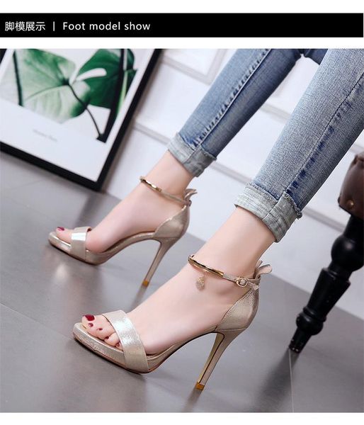 dress shoes design 9cm heel sandalias mujer 2021 high heels gold women sandals, Black
dress shoes design 9cm heel sandalias mujer 2021 high heels gold women sandals, Black