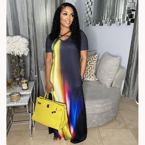 casual dresses plsw summer femae side pocket design style gradient color print long women lace up hollow floor length dress, Black;gray
casual dresses plsw summer femae side pocket design style gradient color print long women lace up hollow floor length dress, Black;gray