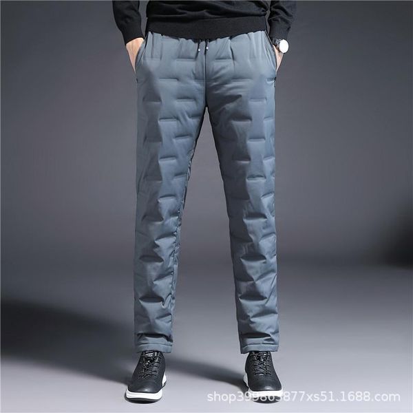 men's 2021 brushed and thick winter down wadded trousers lace-up warm-keeping pants, Black
men's 2021 brushed and thick winter down wadded trousers lace-up warm-keeping pants, Black