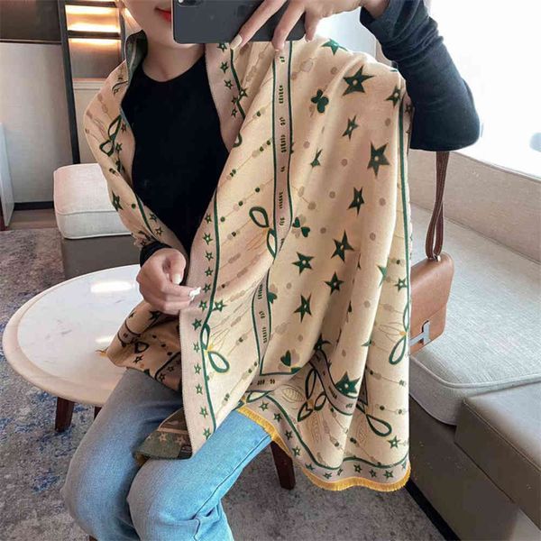 scarf scarf cashmere brushed thick decoration versatile south korea east gate autumn and winter warm bib long, Blue;gray
scarf scarf cashmere brushed thick decoration versatile south korea east gate autumn and winter warm bib long, Blue;gray