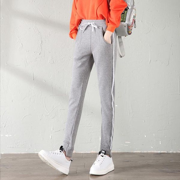 winter women gym warm fleece sweatpants elastic waist drawstring running pocket jogger sports pants side stripe workout trousers women', Black;white
winter women gym warm fleece sweatpants elastic waist drawstring running pocket jogger sports pants side stripe workout trousers women', Black;white