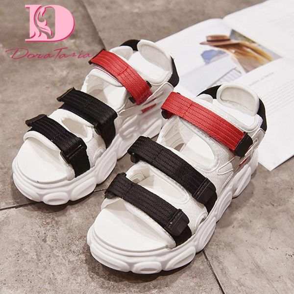 dress shoes doratasia 2021 women sandals wedges med platform mixed colors summer casual woman, Black
dress shoes doratasia 2021 women sandals wedges med platform mixed colors summer casual woman, Black