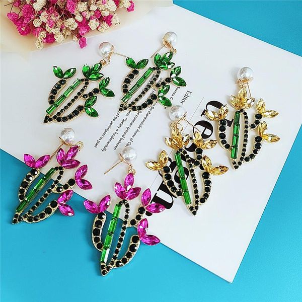 dangle & chandelier colorful rhinestone arcylic cactus drop earrings for women 2021 alloy pearl plant hanging statement jewelry, Silver
dangle & chandelier colorful rhinestone arcylic cactus drop earrings for women 2021 alloy pearl plant hanging statement jewelry, Silver