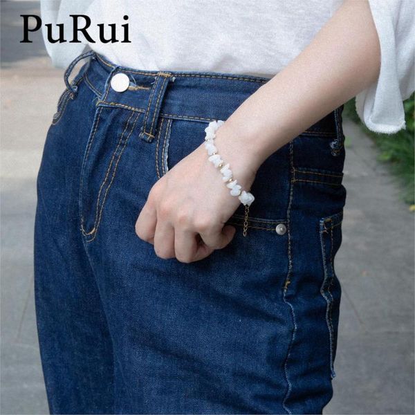link, chain transparent stone bracelet for women white chips gold color charm beads bohemian bracelets jewelry wedding party, Black
link, chain transparent stone bracelet for women white chips gold color charm beads bohemian bracelets jewelry wedding party, Black