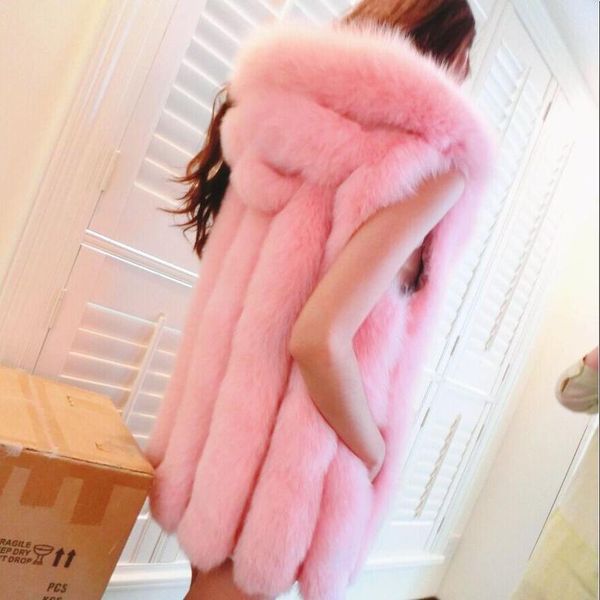 women's fur & faux wholesale autumn winter 2021 vest medium length hooded coat, Black
women's fur & faux wholesale autumn winter 2021 vest medium length hooded coat, Black