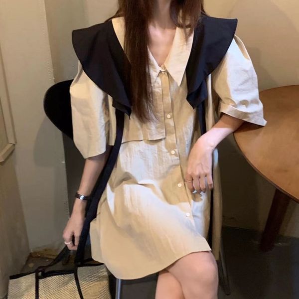 casual dresses 2021 plus size summer shirt evening female vintage party oversize short sleeve beach women robe vestido prom a8mc, Black;gray
casual dresses 2021 plus size summer shirt evening female vintage party oversize short sleeve beach women robe vestido prom a8mc, Black;gray