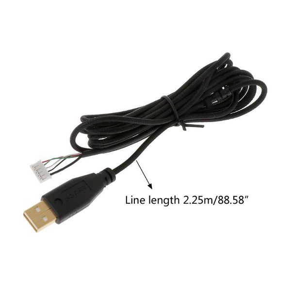 gold plated durable nylon braided line usb mouse cable replacement wire for razer deathadder 2013 6400dpi gaming w0ye computer cables & conn
gold plated durable nylon braided line usb mouse cable replacement wire for razer deathadder 2013 6400dpi gaming w0ye computer cables & conn