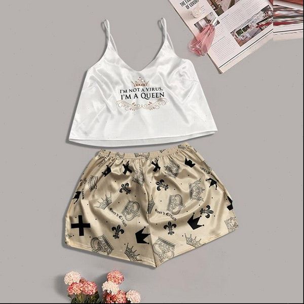thin pajama set cute cartoon womens sleepwears faux silk v neck pijama satin night home suits wear spaghetti, Black;red
thin pajama set cute cartoon womens sleepwears faux silk v neck pijama satin night home suits wear spaghetti, Black;red
