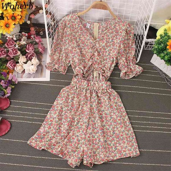 wohreb casual chiffon playsui women korean chic shorts wide leg jumpsuit hollow out bodysuit floral print kawaii ropa de mujer 210519, Black;white
wohreb casual chiffon playsui women korean chic shorts wide leg jumpsuit hollow out bodysuit floral print kawaii ropa de mujer 210519, Black;white