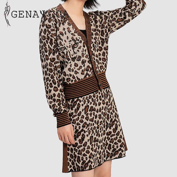 genayooa autumn 2 women vintage leopard knitted two piece set elastic wasit skirt and cardigan 210417, White
genayooa autumn 2 women vintage leopard knitted two piece set elastic wasit skirt and cardigan 210417, White
