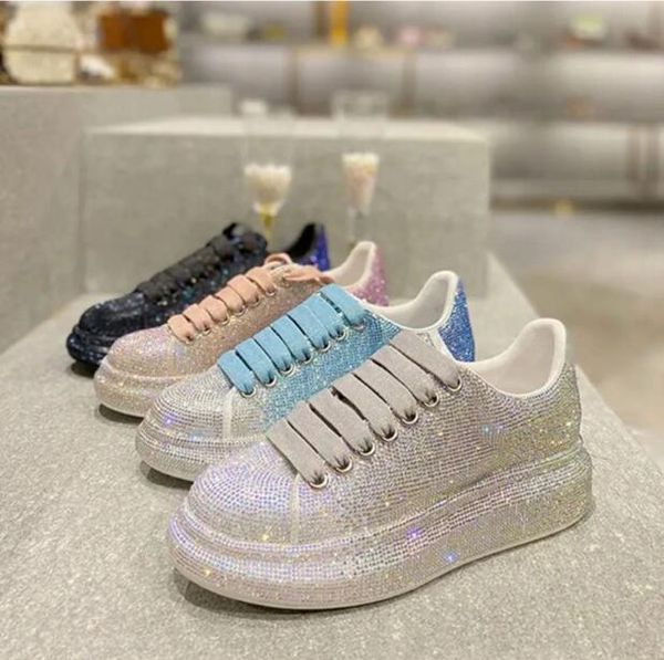 grade cinderella crystal shoes platform sneakers luxury colour rhinestone wedding shoes genuine leather party prom casual shoes, Black
grade cinderella crystal shoes platform sneakers luxury colour rhinestone wedding shoes genuine leather party prom casual shoes, Black