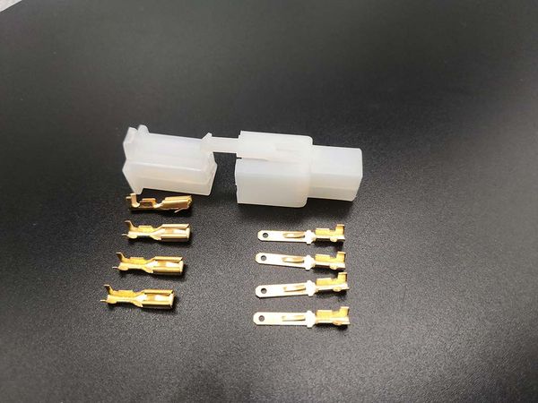 new 1 set of 4pin 2.8mm car connector kit male and female socket plugs for cars motorcycles
new 1 set of 4pin 2.8mm car connector kit male and female socket plugs for cars motorcycles