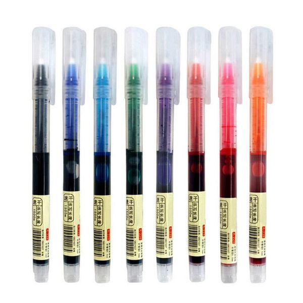 8pcs/set 0.5mm fine roller ball pen large capacity blue red 8 color ink straight liquid gel smooth writing stationery handle pens
8pcs/set 0.5mm fine roller ball pen large capacity blue red 8 color ink straight liquid gel smooth writing stationery handle pens