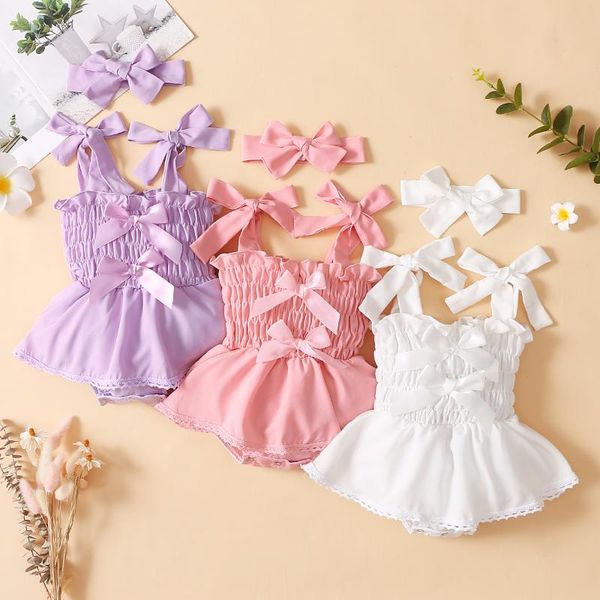 rompers infant born baby girls bodysuits dress elastic solid bowknot strap jumpsuit summer outfits tutu with headband, Blue
rompers infant born baby girls bodysuits dress elastic solid bowknot strap jumpsuit summer outfits tutu with headband, Blue