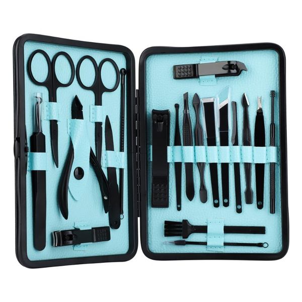 nail art kits 1 set black stainless steel clipper cutter trimmer scissor tweezer knife ear pick grooming kit manicure pedicure toe tools
nail art kits 1 set black stainless steel clipper cutter trimmer scissor tweezer knife ear pick grooming kit manicure pedicure toe tools