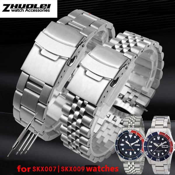 bracelet for skx007 009 skx175 skx173 wristband men's stainless steel watchband 22mm watch straps h0915, Silver
bracelet for skx007 009 skx175 skx173 wristband men's stainless steel watchband 22mm watch straps h0915, Silver