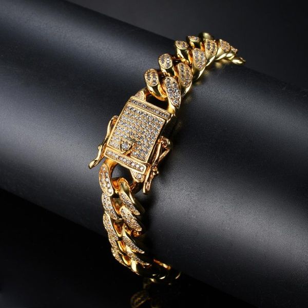link, chain men hip hop iced out bling bracelet pave full zircon 7-9 inch long miami cuban bracelets fashion mens hiphop jewelry gifts, Black
link, chain men hip hop iced out bling bracelet pave full zircon 7-9 inch long miami cuban bracelets fashion mens hiphop jewelry gifts, Black