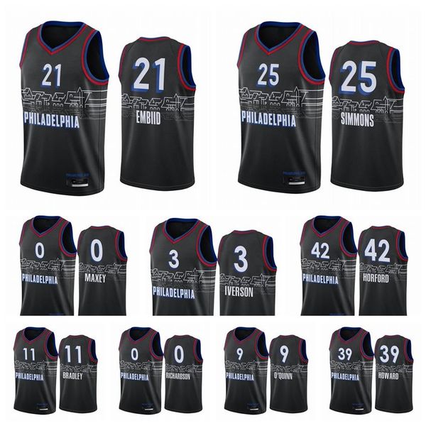 men philadelphia 76ers ben simmons joel embiid allen iverson tyrese maxey dwight howard black city basketball jersey new uniform, Black;red
men philadelphia 76ers ben simmons joel embiid allen iverson tyrese maxey dwight howard black city basketball jersey new uniform, Black;red