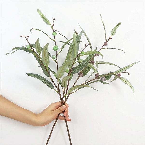 65cm artificial plants eucalyptus leaves fruit branch diy wedding home decorative fake flowers & wreaths
65cm artificial plants eucalyptus leaves fruit branch diy wedding home decorative fake flowers & wreaths