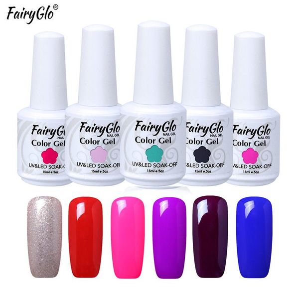 fairyglo 15ml gel varnish soak off pure color nail polish vernis semi permanent uv nails lacquer manicure, Red;pink
fairyglo 15ml gel varnish soak off pure color nail polish vernis semi permanent uv nails lacquer manicure, Red;pink