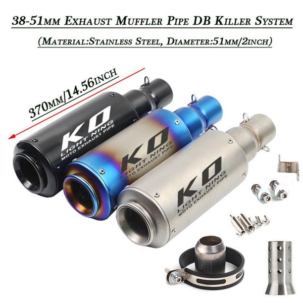 motorcycle exhaust system tail vent muffler tip tubes stainless steel refit silp on for 38-51mm diameter pipe db killer
motorcycle exhaust system tail vent muffler tip tubes stainless steel refit silp on for 38-51mm diameter pipe db killer