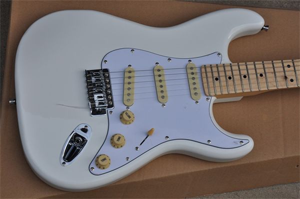 custom shop alder body cream white st electric guitar standard tremolo bridge strat hss pickups with whammy bar maple neck & fingerboard chr
custom shop alder body cream white st electric guitar standard tremolo bridge strat hss pickups with whammy bar maple neck & fingerboard chr