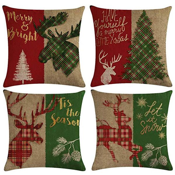 cushion/decorative pillow xmas decorative cushion cover retro santa clause reindeer printed christmas gift throw pillowcase snowflake sofa c
cushion/decorative pillow xmas decorative cushion cover retro santa clause reindeer printed christmas gift throw pillowcase snowflake sofa c