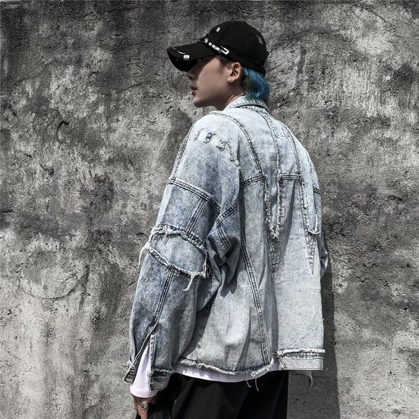 men's jackets men women vintage worn hole streetwear hip hop jeans jacket overcoat male high street short style denim coat outerwear, Black;brown
men's jackets men women vintage worn hole streetwear hip hop jeans jacket overcoat male high street short style denim coat outerwear, Black;brown