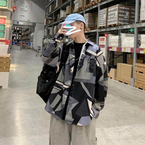 japanese long-sleeved shirt male korean loose ins trend spring and autumn casual jacket ruffian handsome personality men's shirts, White;black
japanese long-sleeved shirt male korean loose ins trend spring and autumn casual jacket ruffian handsome personality men's shirts, White;black