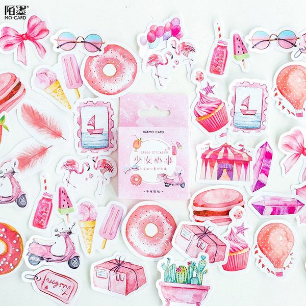

6Pieces/Lot 1pack Shine Pink Girl Memo Pad Bookmark Sticky Note Practical Posted Planner Stationery Supplies Offce Paper Stickers