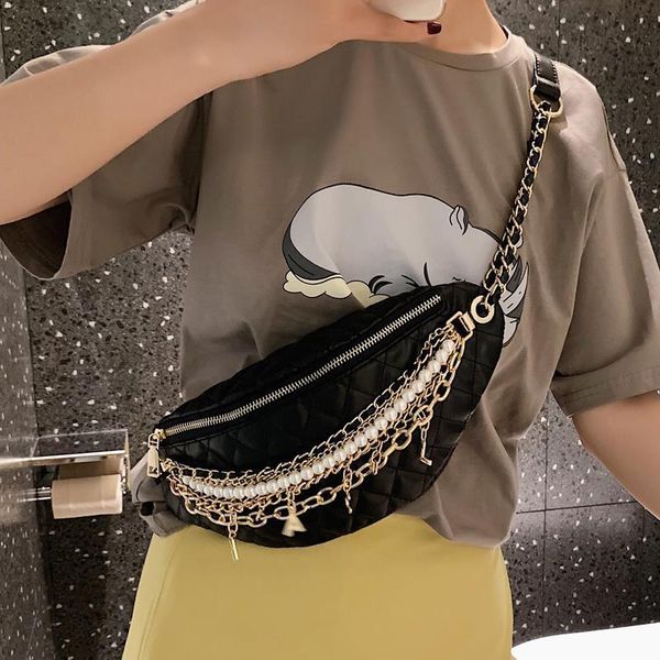 cool chain gold letters plaid leather fanny waist pack waist bag casusl waterproof antitheft leather muti-function bag for women
cool chain gold letters plaid leather fanny waist pack waist bag casusl waterproof antitheft leather muti-function bag for women