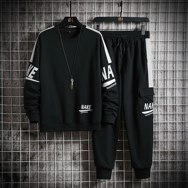 men's tracksuits casual sports outfits 2021 male winter workout 2-piece sweat suit streetwear fine jogger fit training, Gray
men's tracksuits casual sports outfits 2021 male winter workout 2-piece sweat suit streetwear fine jogger fit training, Gray