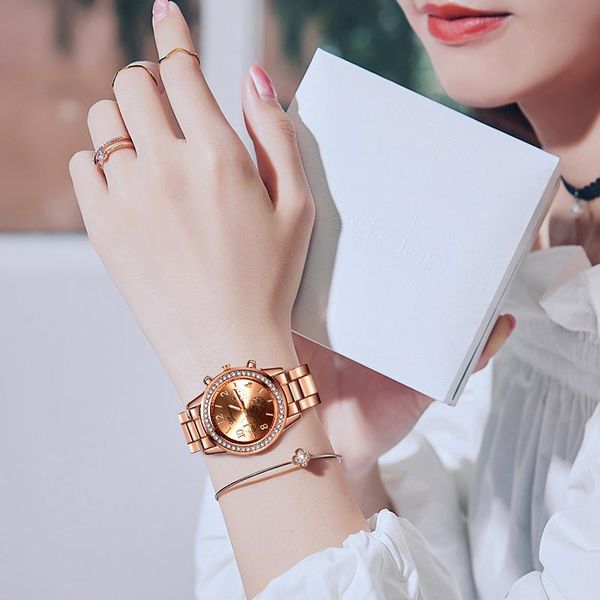 wristwatches classic geneva luxury ladies watches womens full steel crystal relogio feminino metal wristwatch women, Slivery;brown
wristwatches classic geneva luxury ladies watches womens full steel crystal relogio feminino metal wristwatch women, Slivery;brown
