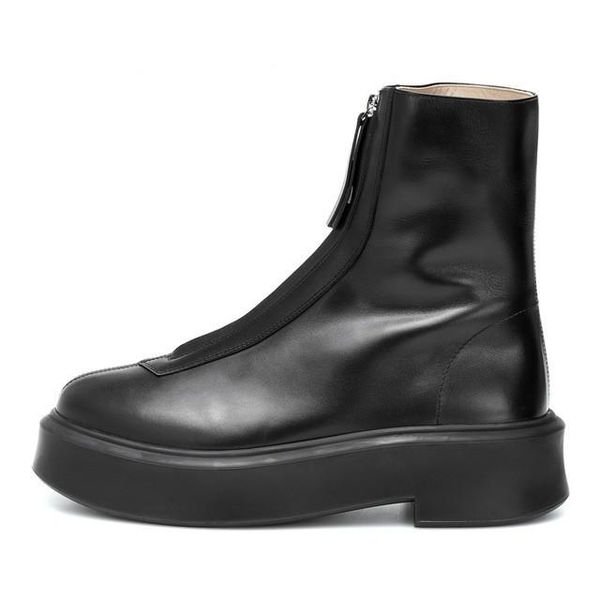 fashion platform women boots black leather chunky heel ankle for zipper winter
fashion platform women boots black leather chunky heel ankle for zipper winter