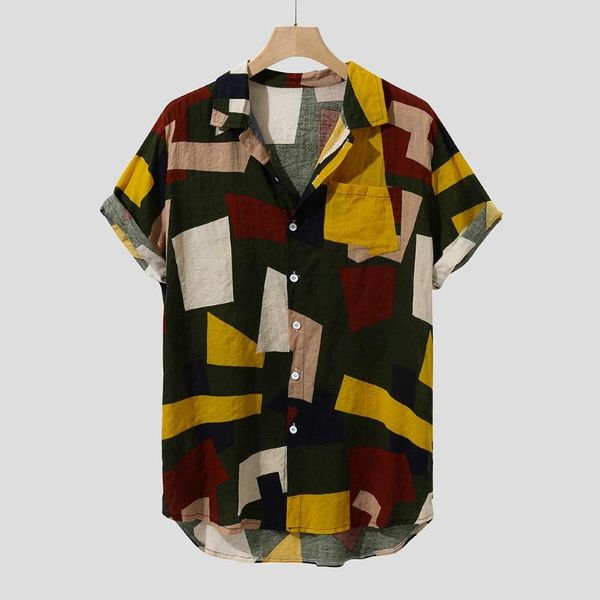 men's casual shirts 2021 summer vintage print shirt men short sleeve button loose plus size beach hawaiian -4xl, White;black
men's casual shirts 2021 summer vintage print shirt men short sleeve button loose plus size beach hawaiian -4xl, White;black