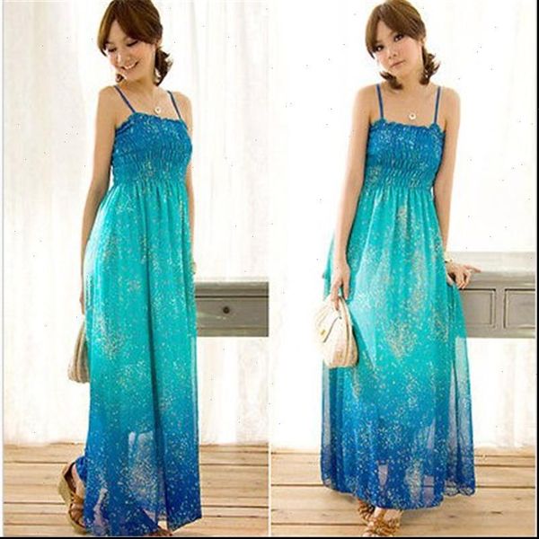 women dress floral gradient color long maxi evening party beach dresses chiffon spaghetti strap red blue, Black;gray
women dress floral gradient color long maxi evening party beach dresses chiffon spaghetti strap red blue, Black;gray