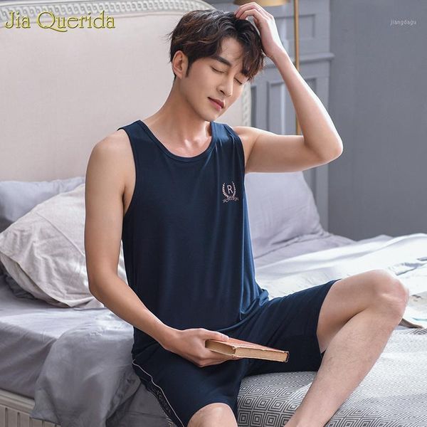 men's sleepwear black men leisure suits pajamas 2021 fashion mens sleeveless soft modal fabric breathable chinese pajama plus size, Black;brown
men's sleepwear black men leisure suits pajamas 2021 fashion mens sleeveless soft modal fabric breathable chinese pajama plus size, Black;brown