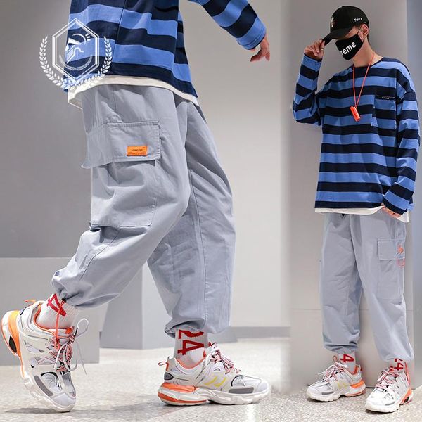 men loose safari style pants fashion pocket harem jogger ankle-length hip hop men's, Black
men loose safari style pants fashion pocket harem jogger ankle-length hip hop men's, Black